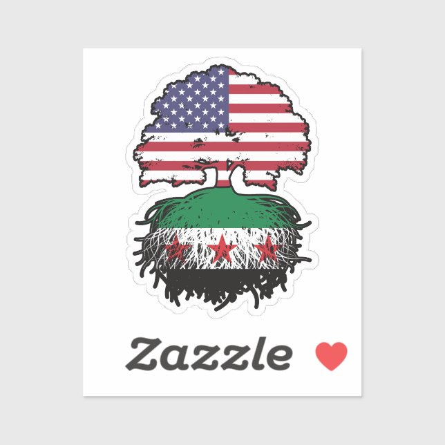 Syrian American Roots and Crown Tree (Sheet)