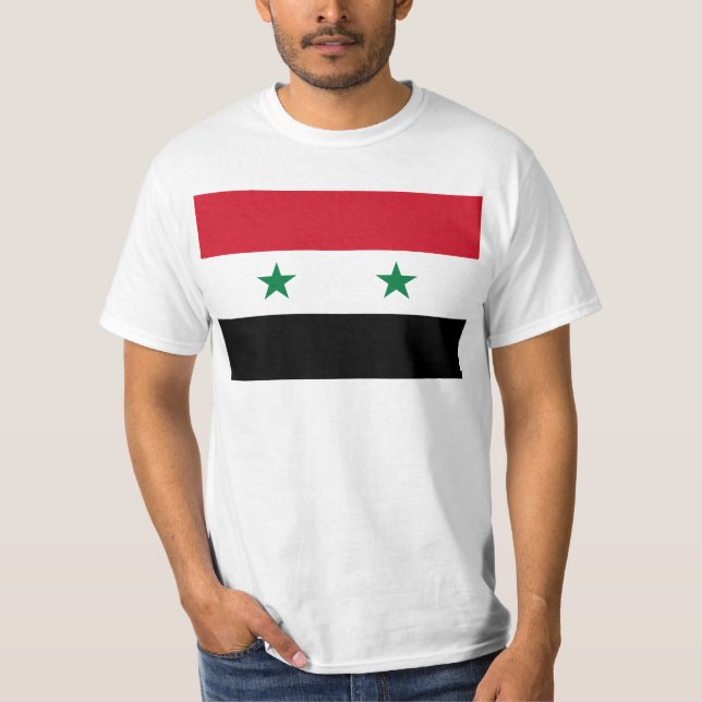 Syrian Arab Republic Flag - Flag of Syria T-Shirt (Front)