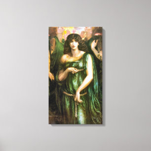 Syrian Astarte 1877 Pre Raphaelite Art Canvas Print