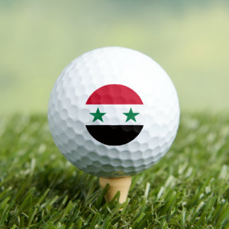 Syrian Flag, Flag of Syria Golf Balls