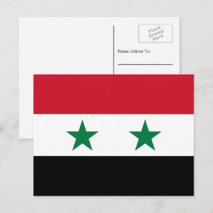 Syrian Flag, Flag of Syria Postcard
