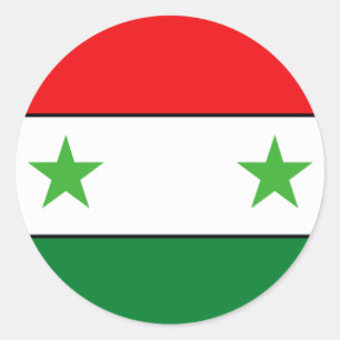 Syrian Flag T-shirts and Gifts Classic Round Sticker