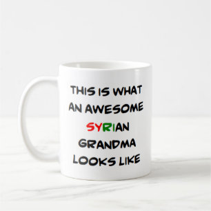 syrian grandma, awesome coffee mug