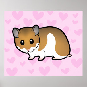 Syrian Hamster Love Poster