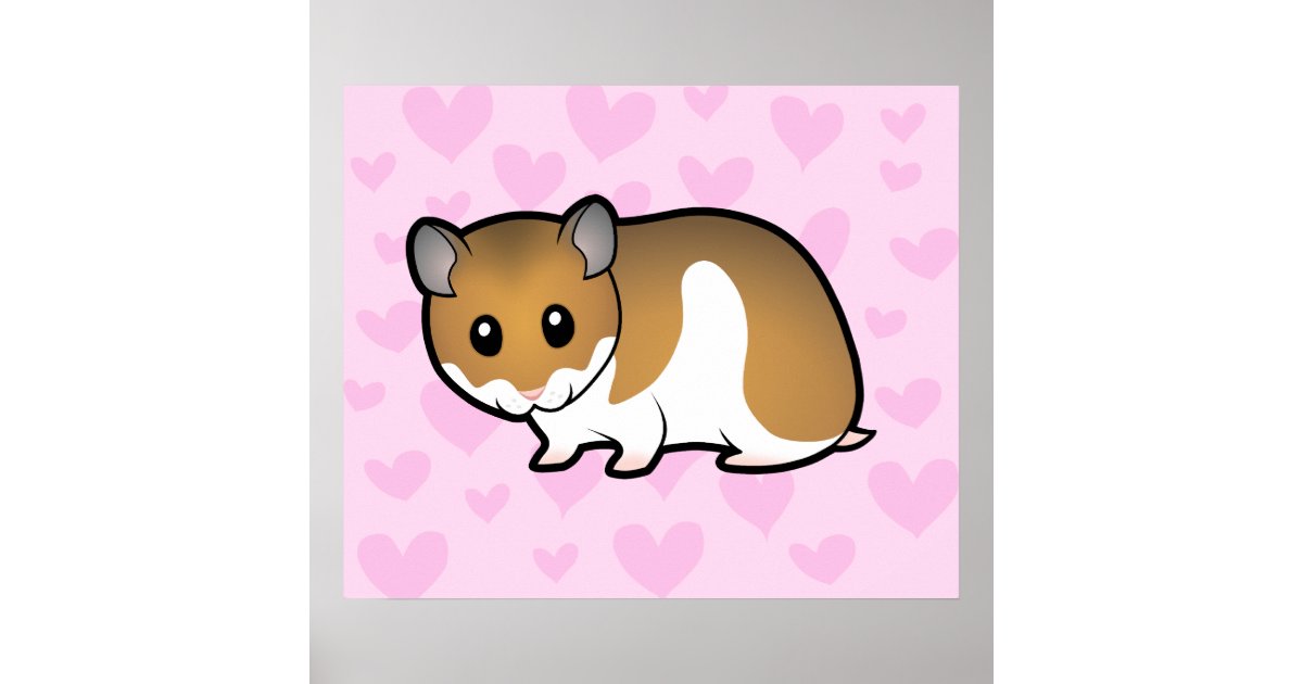 Syrian Hamster Love Poster | Zazzle