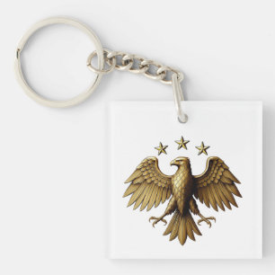 Syrian Modern Identity Eagle Emblem T-Shirt Key Ring