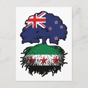 Syrian New Zealand Roots & Crown Tree Postcard