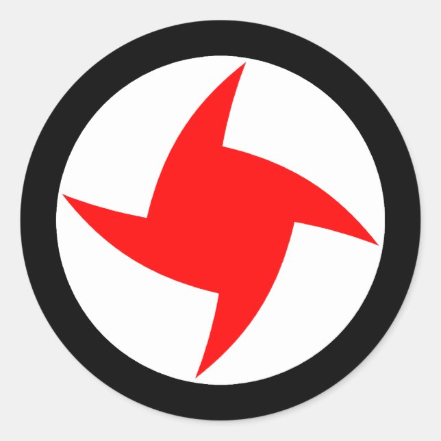 Syrian Social Nationalist Party, Syria flag Classic Round Sticker (Front)