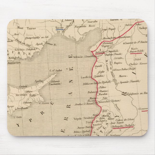 Syrie et de la Palestine, 624 ans apres JC Mouse Mat (Front)