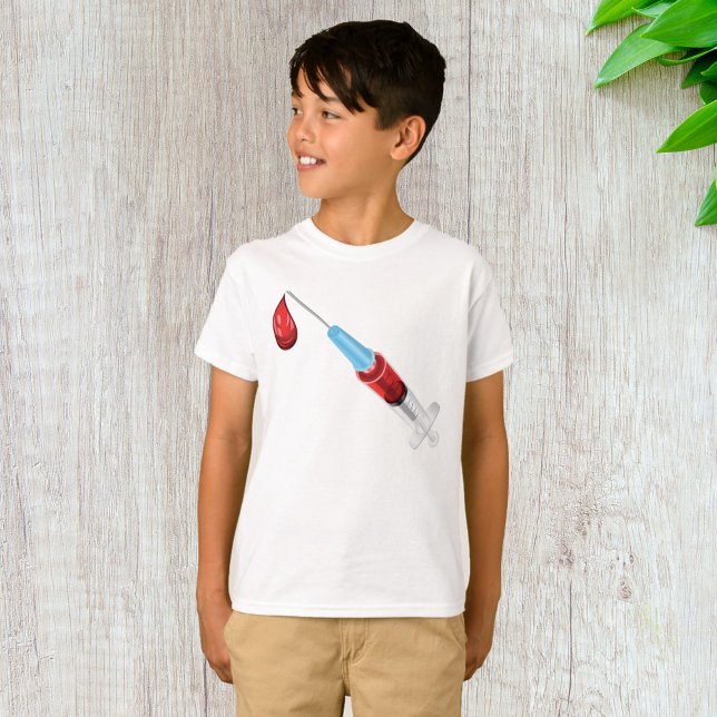 Syringe Of Blood With A Red Drop T-Shirt (Creator Uploaded)