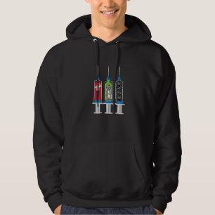 Syringe Phlebotomy Blood Lab Medical Nurse Phlebot Hoodie
