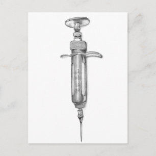 Syringe Postcard