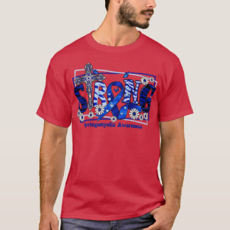 Syringomyelia Awareness cross ribbon Strong hope l T-Shirt