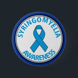 Syringomyelia Awareness Ribbon Button<br><div class="desc">Syringomyelia awareness ribbon button.</div>