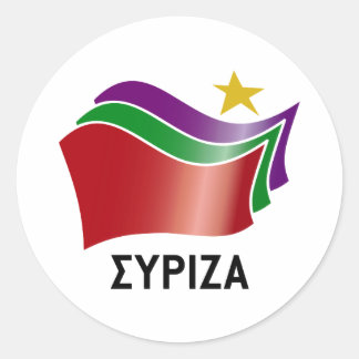 SYRIZA CLASSIC ROUND STICKER