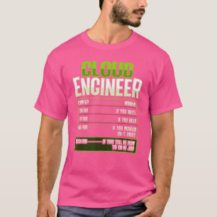 Sys admin and developer for a Cloud devops enginee T-Shirt