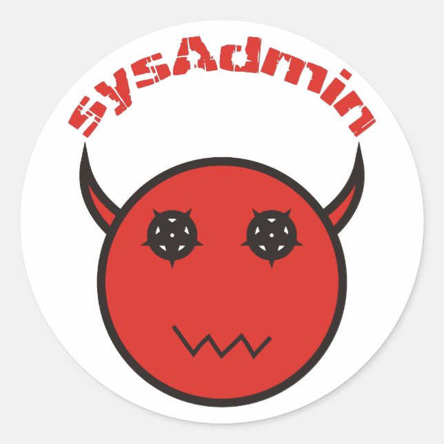 sysAdmin System Administrator System Administrator Classic Round Sticker (Front)