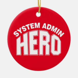 System Admin Hero Ceramic Tree Decoration