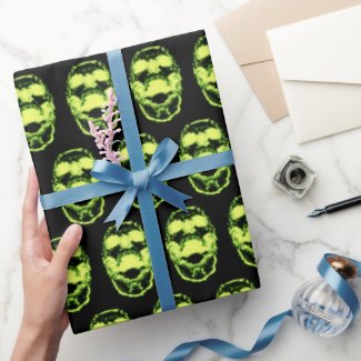 System Error Cyberpunk Screaming Skull Wrapping Pa