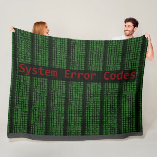 SYSTEM ERROR FLEECE BLANKET