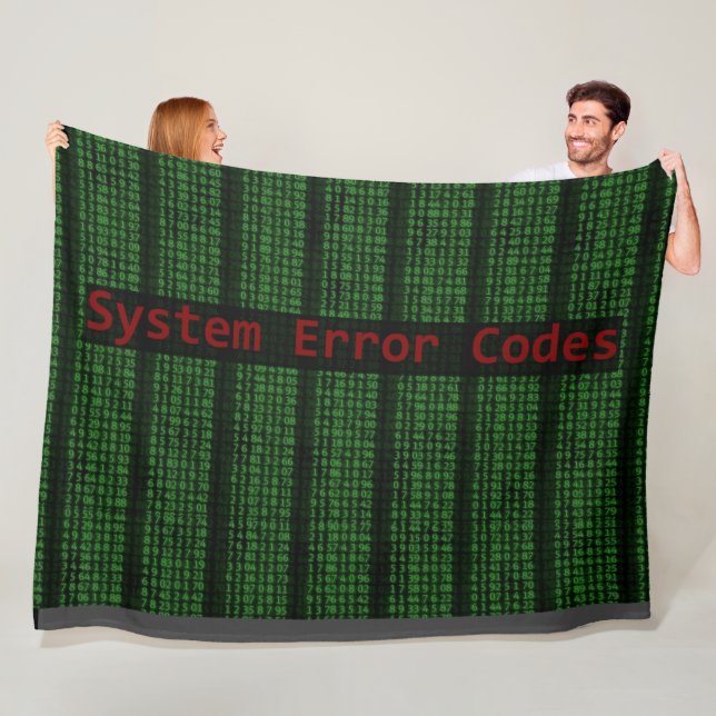 SYSTEM ERROR FLEECE BLANKET (In Situ)