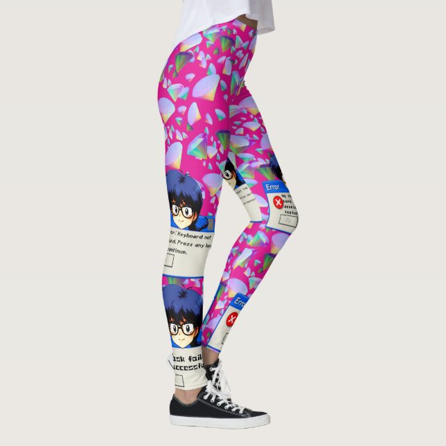 System Error: Retro Nerd Aesthetics Leggings (Right)