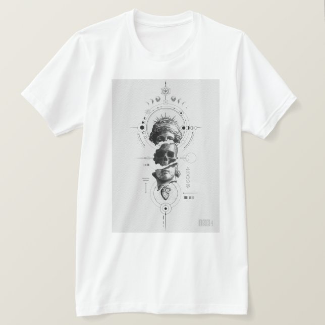 System Error T-shirt – Futuristic Glitch Art Style (Design Front)