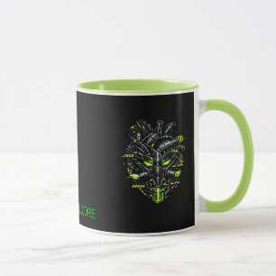 SYSTEM GMR Overclocked Cyber Heart Two-Tone Mug