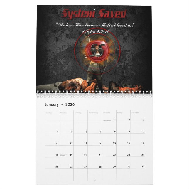 System Saved Calendar (Jan 2026)