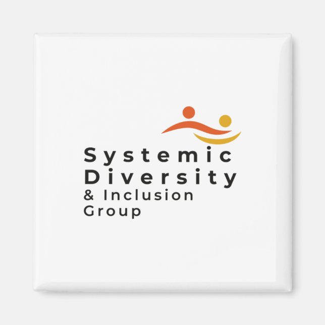 Systemic Diversity Inclusion Group Logo Design Sti Magnet (Front)