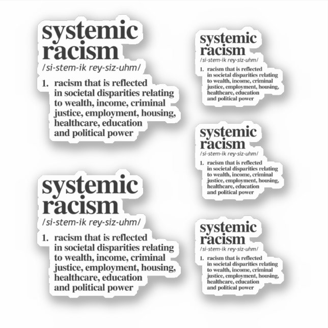 Systemic Racism Definition (Front)