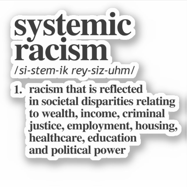 Systemic Racism Definition (Front)