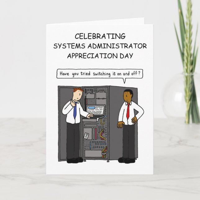 Systems Administrator Appreciation Day - July Card (Front)