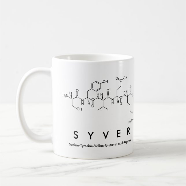 Syver peptide name mug (Left)