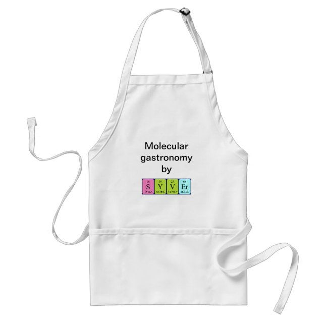 Syver periodic table name apron (Front)