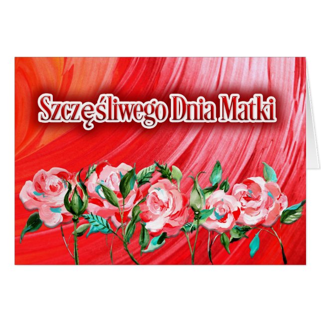 Szczęśliwego Dnia Matki - Karta (Front Horizontal)