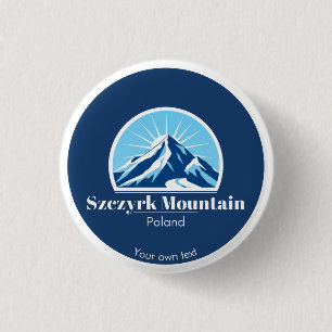 Szczyrk Mountain Poland accessory gift souvenir  3 Cm Round Badge
