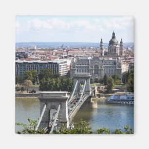 Szechenyi Chain Bridge, Budapest, Hungary Magnet