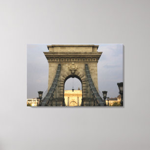 Szechenyi lanchid Szechenyi Chain Bridge), Canvas Print