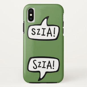 SZIA! Hungarian Language Greeting Speech Bubble Case-Mate iPhone Case