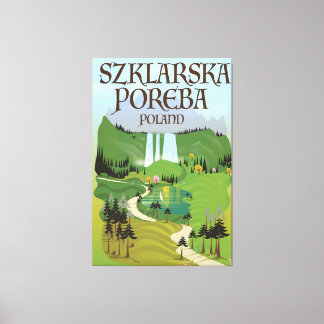 Szklarska Poreba Poland travel poster Canvas Print
