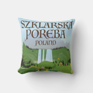 Szklarska Poreba Poland travel poster Cushion