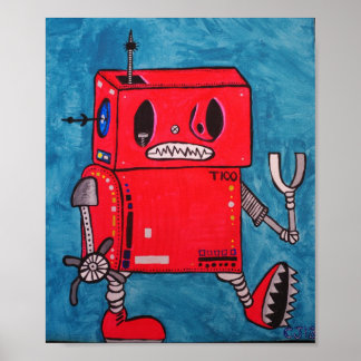 T100 ...coolest robot in the galxy poster