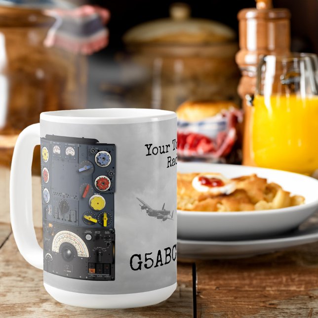 T1154 R1155 Lancaster Bomber WWII Radio call sign Coffee Mug (Creator Uploaded)