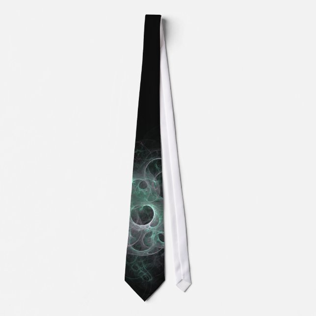 T12 Fractal Beautiful Abstract Art Tie (Front)
