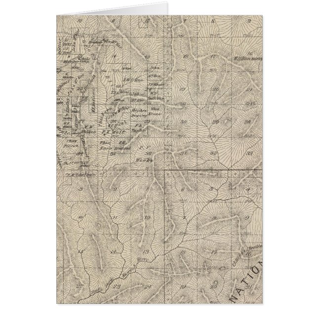 T1415S R2829E Tulare County Section Map (Front)