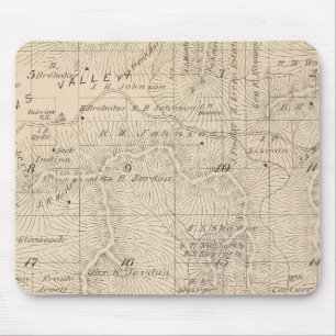 T15S R26E Tulare County Section Map Mouse Mat