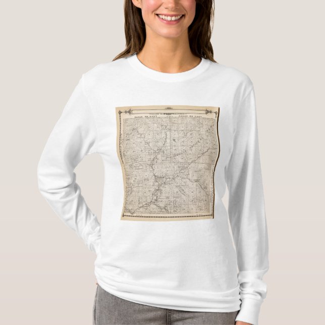 T1617S R2829E Tulare County Section Map T-Shirt (Front)
