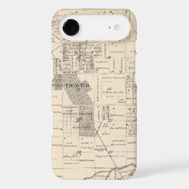 T17S R23E Tulare County Section Map Case-Mate Samsung Galaxy Case (Back)