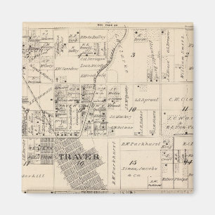 T17S R23E Tulare County Section Map Magnet